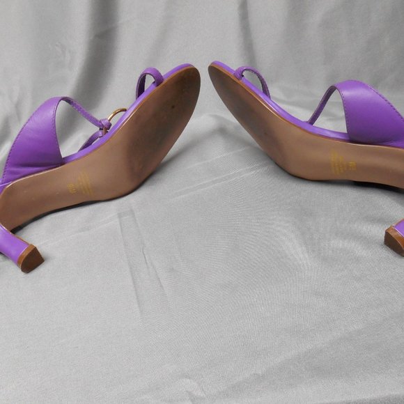 Coup D’Etat purple high heel sandals women’s 9 ½ - Picture 4 of 5
